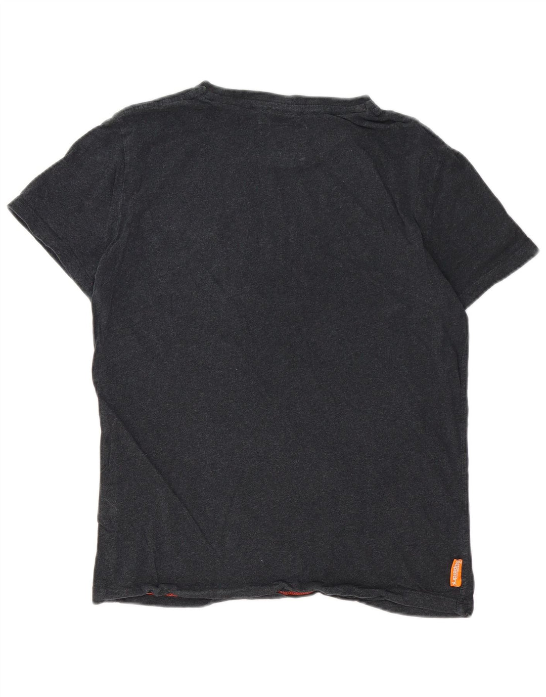 Γυναικείο T-Shirt SUPERDRY Top UK 16 μεγάλο γκρι βαμβακερό