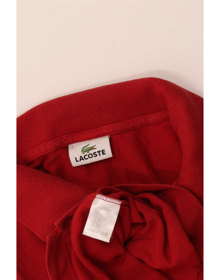 Ανδρικό πουκάμισο πόλο Lacoste Νούμερο 7 2XL Κόκκινο βαμβακερό