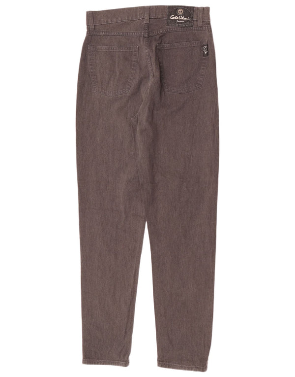 Carlo Colucci Γυναικεία ψηλόμεση τζιν IT 42 Medium W27 L30 Καφέ