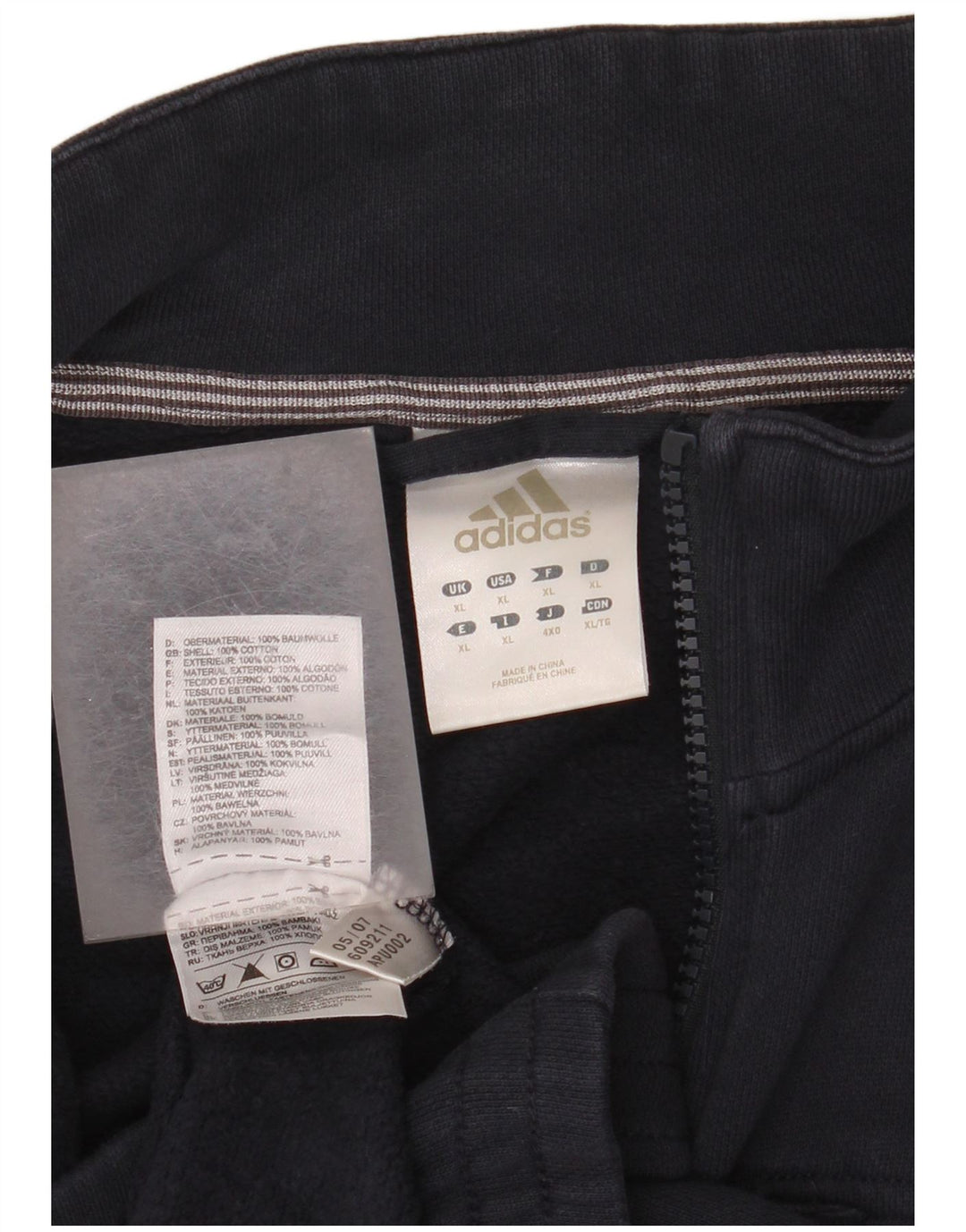 Ανδρική φόρμα Adidas Top Jacket XL Navy Blue Cotton