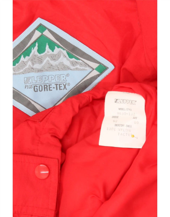 Klepper Γυναικείο Μπουφάν Gore-Tex με κουκούλα αντιανεμικό EU 40 Μεσαίο κόκκινο
