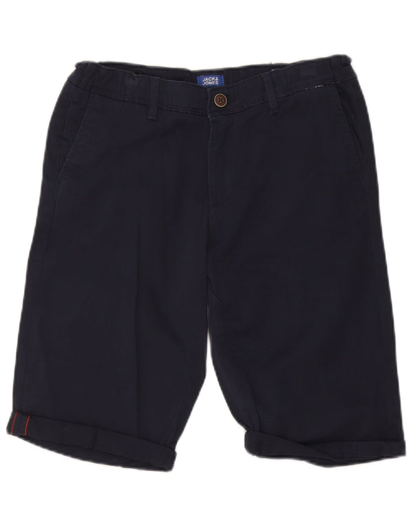 Jack & Jones Boys Chino Short 15-16 Years W32 Navy Blue Cotton