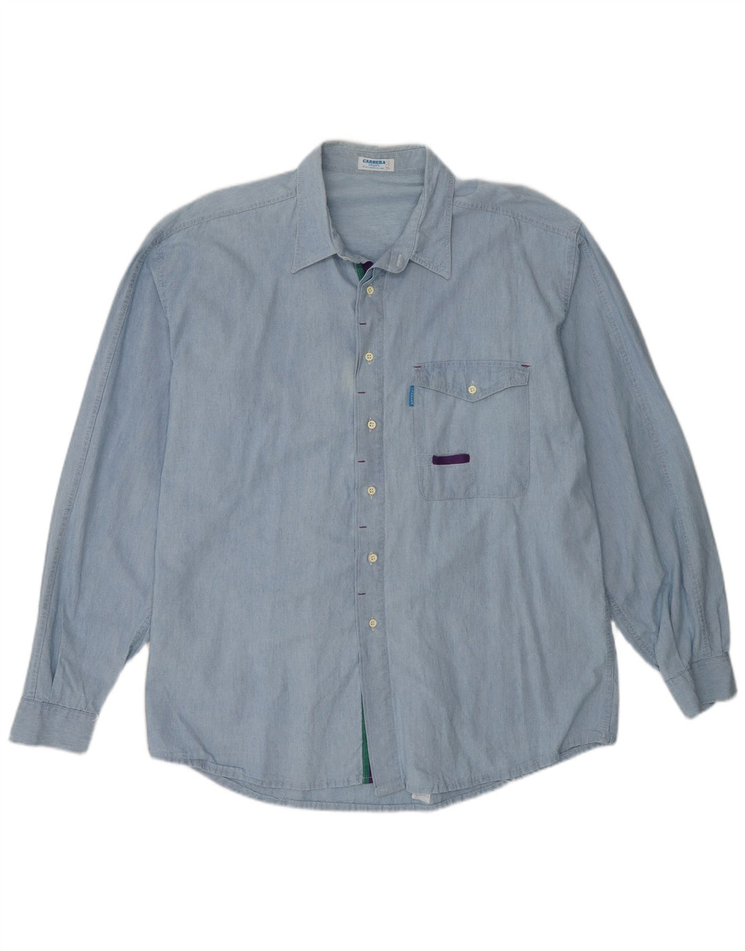 Ανδρικό πουκάμισο Carrera XL Μπλε βαμβακερό
