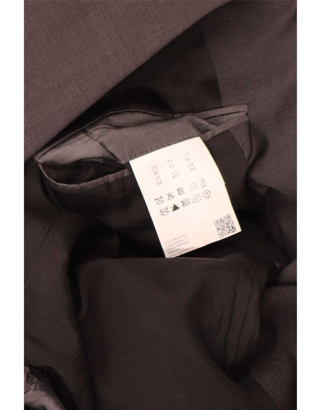 Hugo Boss Ανδρικό σακάκι μπλέιζερ με 2 κουμπιά EU 58 4XL Γκρι παρθένο μαλλί Classic