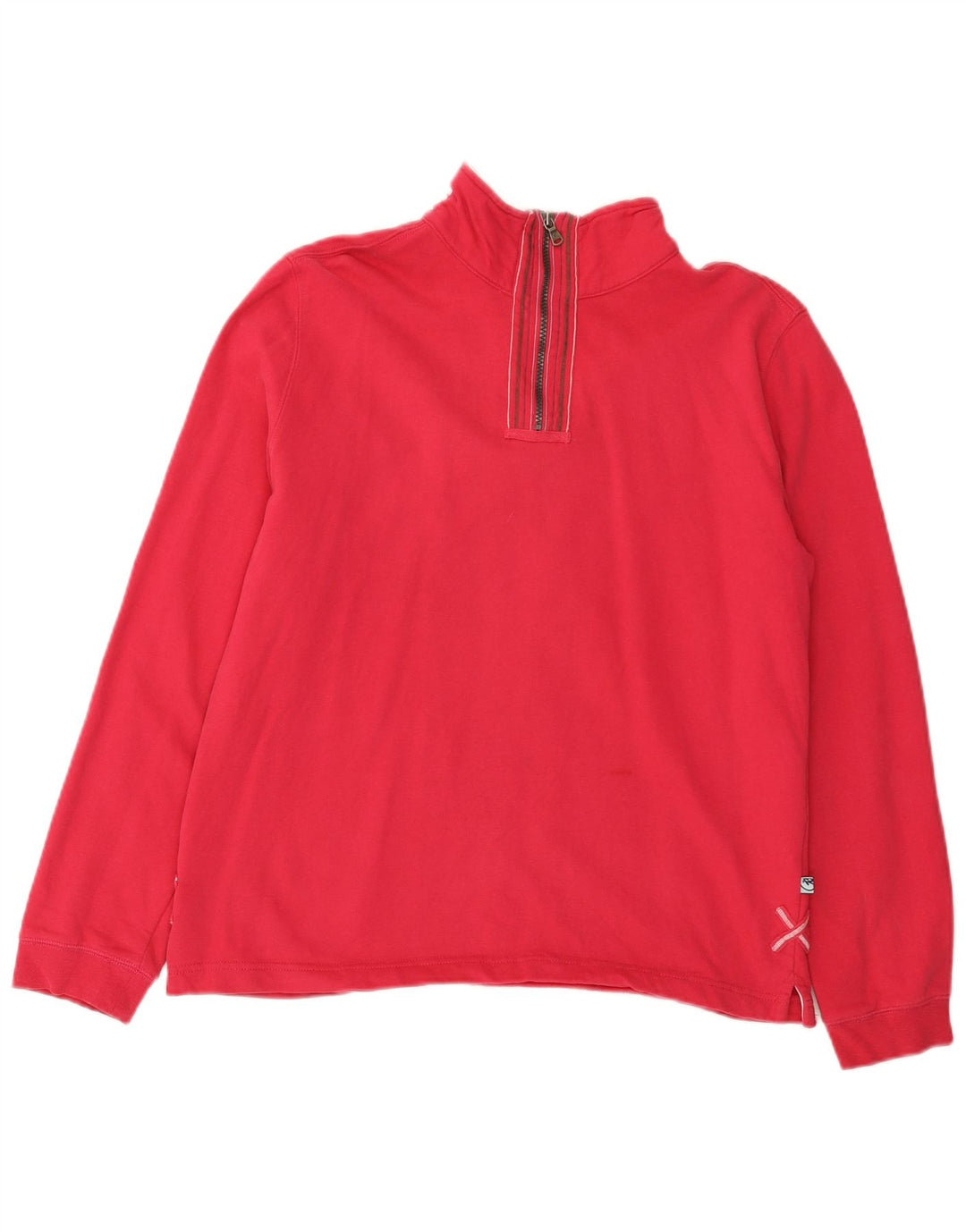 White Stuff Γυναικείο Φούτερ με φερμουάρ Jumper UK 12 Μεσαίο ροζ βαμβακερό
