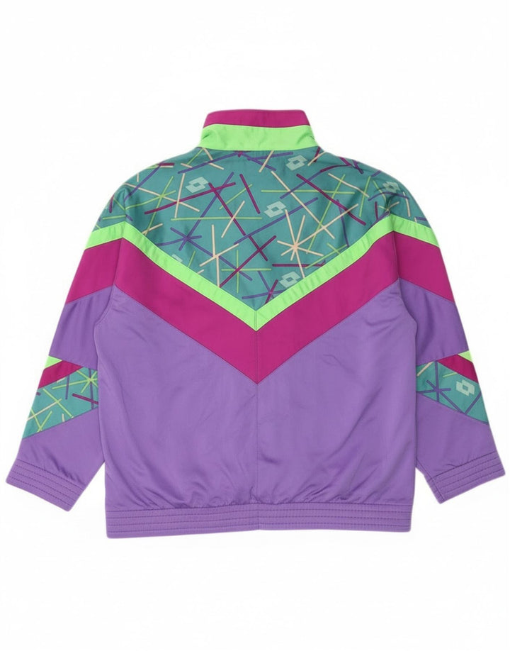 Γυναικεία φόρμα Lotto Oversized Top Jacket UK 14 Medium Purple Colourblock