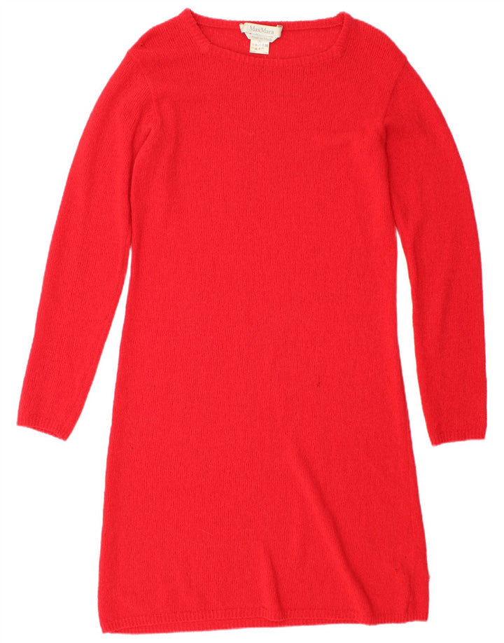 Max Mara Γυναικείο μακρυμάνικο φόρεμα UK 12 Medium Red