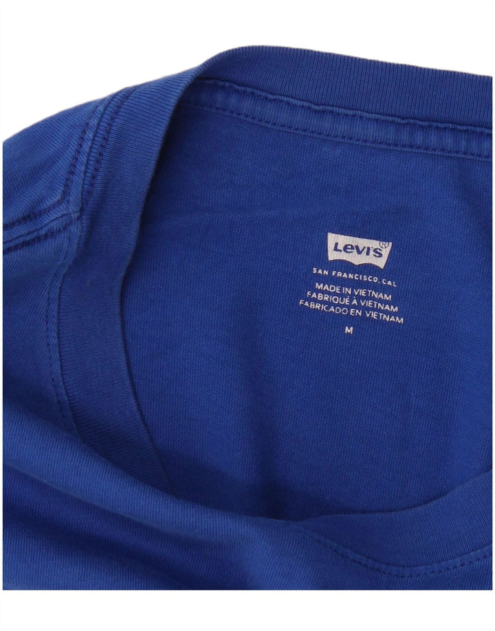 Γυναικείο T-Shirt Levi's Top UK 14 Medium Blue Colourblock