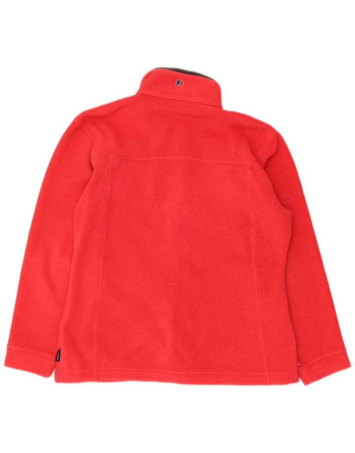 Berghaus Γυναικείο Fleece Jacket UK 14 μεγάλο κόκκινο πολυεστέρα