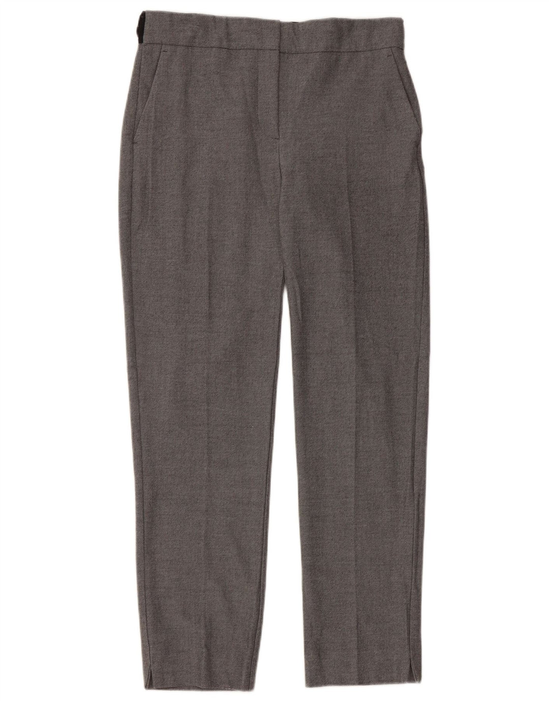 Zara Γυναικείο ίσιο παντελόνι Chino Small W26 L27 Grey Polyester