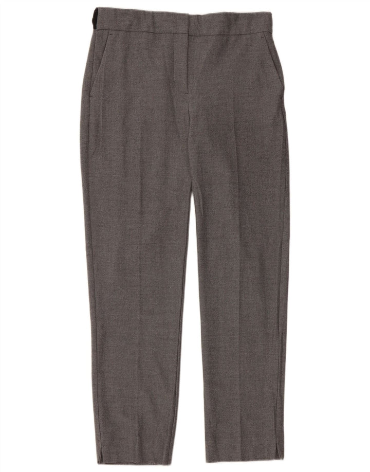 Zara Γυναικείο ίσιο παντελόνι Chino Small W26 L27 Grey Polyester