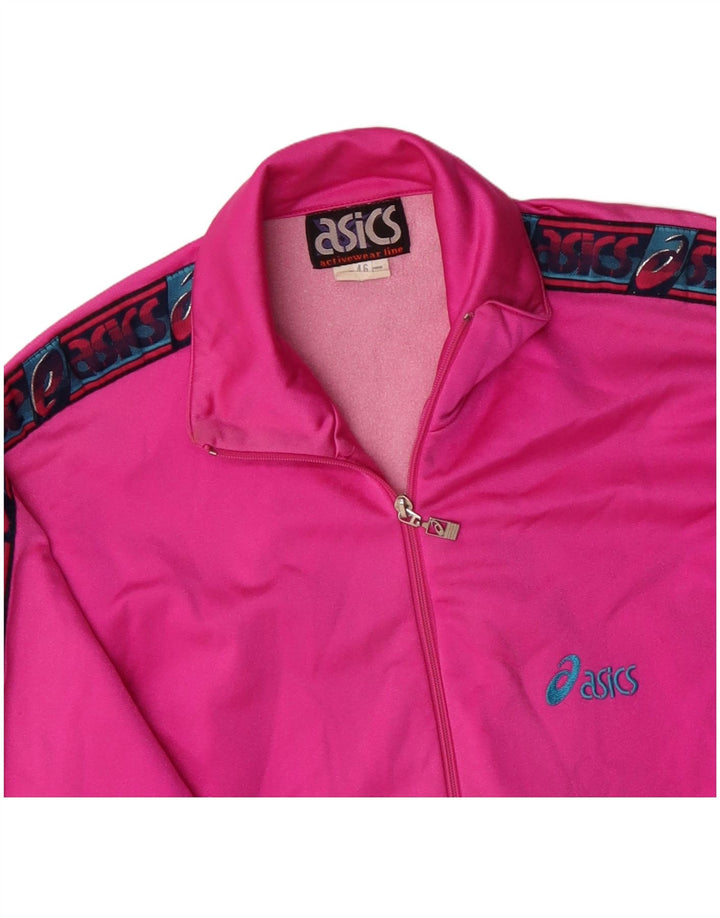 Ανδρική φόρμα γυμναστικής γραφικών ASICS Top Jacket IT 46 Small Pink Colourblock