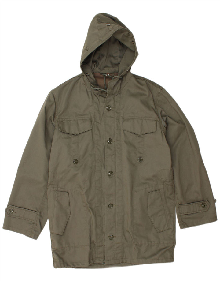 Vintage Ανδρικό μπουφάν Parka με κουκούλα IT 46 Small Khaki