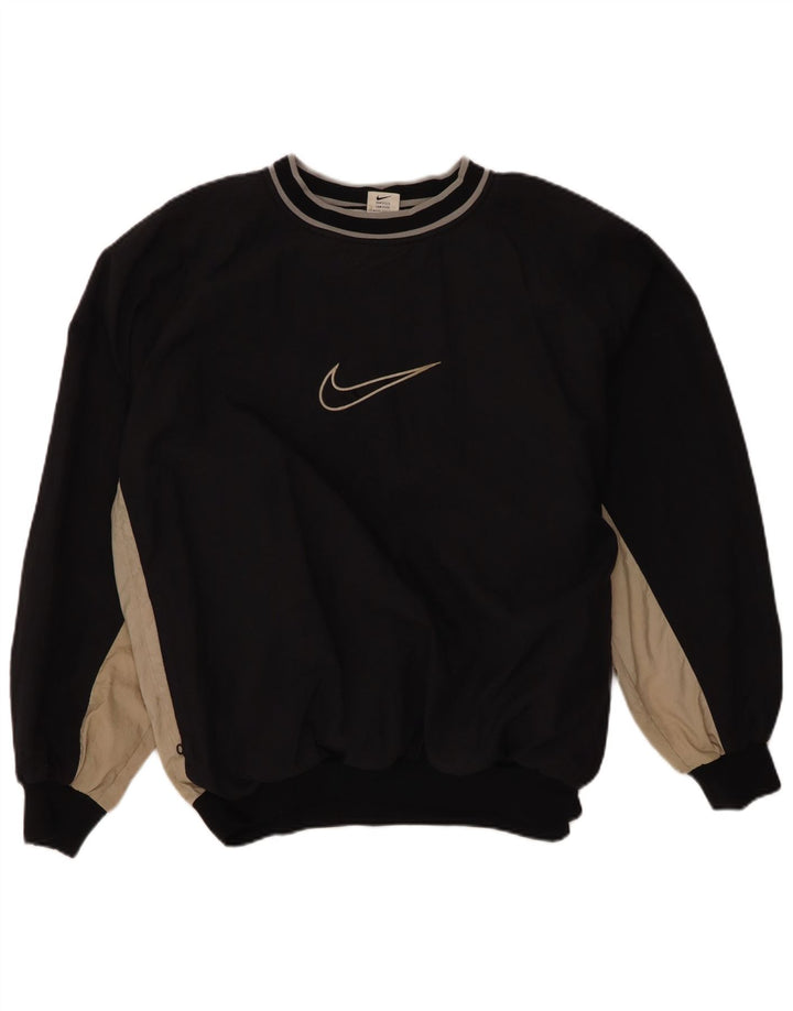 Ανδρικό γραφικό φούτερ Nike Jumper με μεγάλο μαύρο χρώμα από πολυεστέρα
