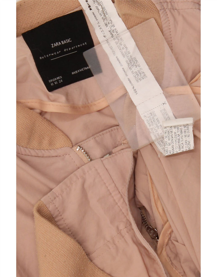Zara Γυναικείο Oversized Bomber Jacket UK 6 XS Pink Polyester