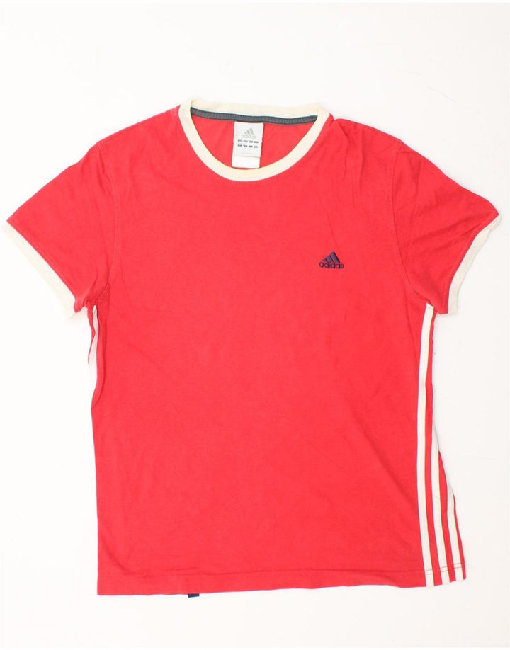 ADIDAS Mens T-Shirt Top UK 34/36 Small Red Cotton Vintage Adidas and Second-Hand Adidas from Messina Hembry 