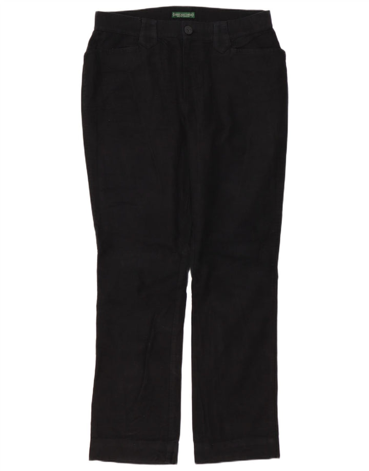 RALPH LAUREN Γυναικείο ίσιο casual παντελόνι US 4 Small W30 L29 μαύρο