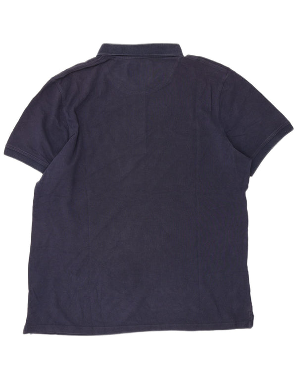 Lyle & Scott Ανδρικό Πόλο Μπλουζάκι XL Navy Blue Cotton