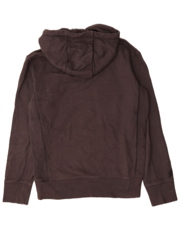 Superdry Ανδρικό μπλουζάκι με κουκούλα, μικρό γκρι βαμβακερό