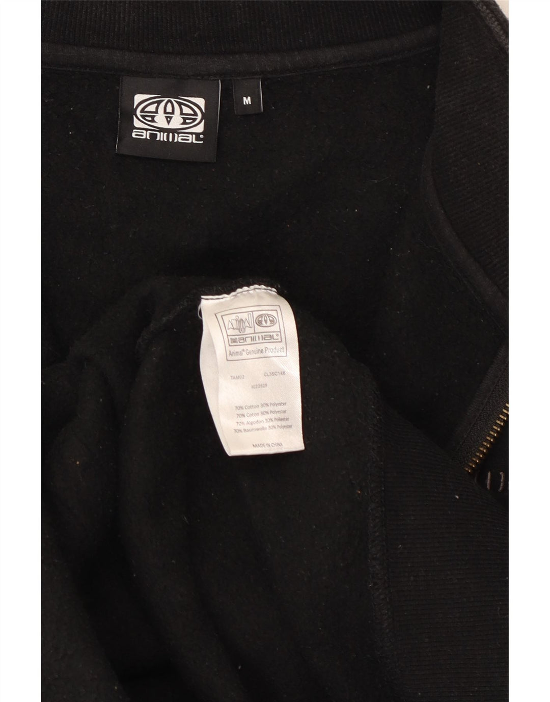 Ανδρική φόρμα Animal Graphic Top Jacket μεσαίο μαύρο βαμβακερό