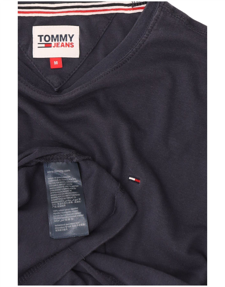 TOMMY HILFIGER Ανδρικό μπλουζάκι μακρυμάνικο, μεσαίο μπλε βαμβακερό