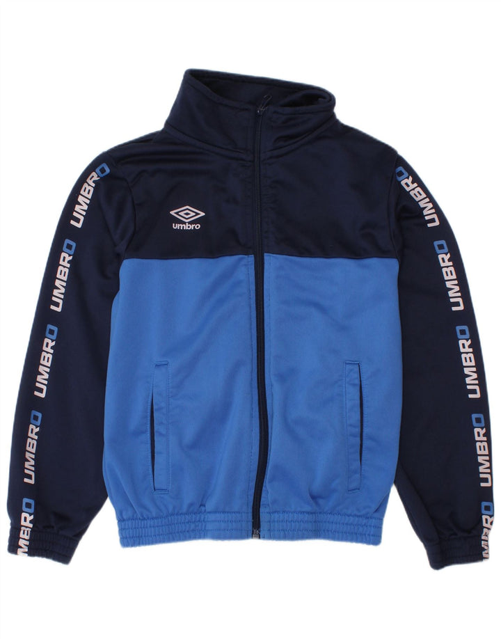 Γραφική φόρμα UMBRO Boys Top Jacket 7-8 Years Navy Blue Colorblock