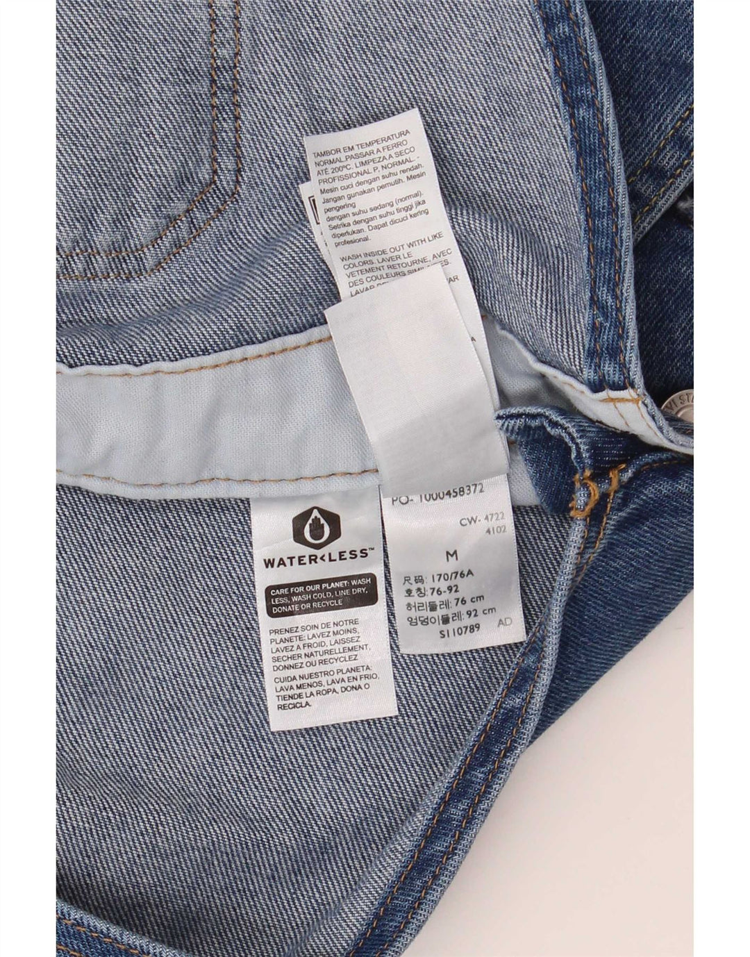 Levi's Mens Cargo Dungarees Jeans Medium W36 L30 Blue Cotton