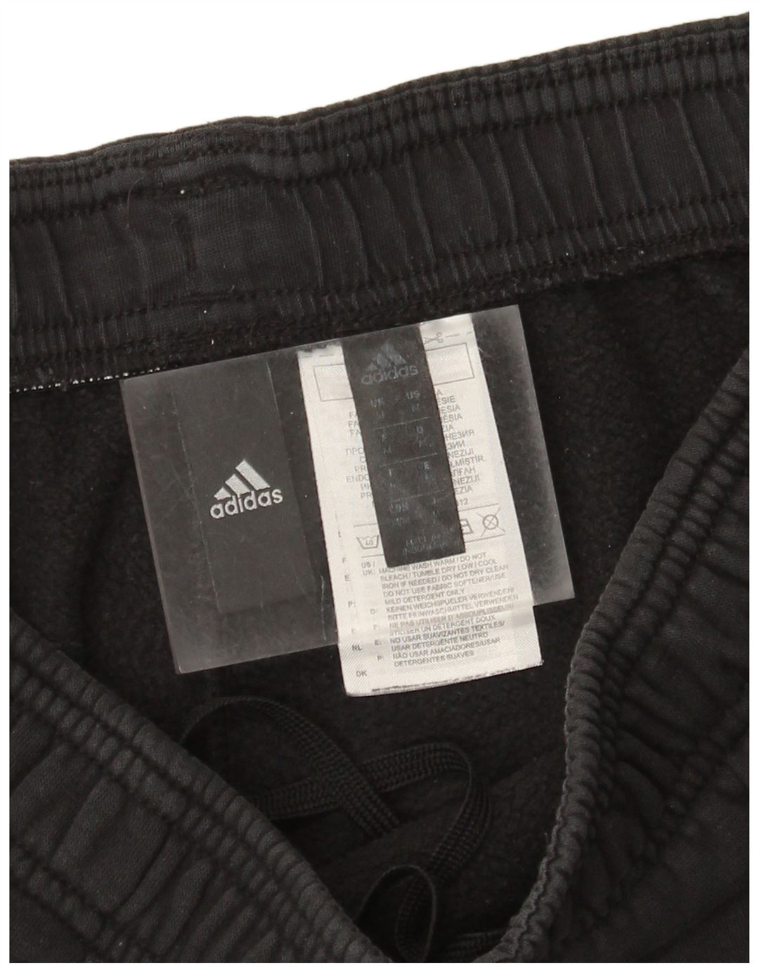 Ανδρική φόρμα Adidas Παντελόνι Joggers Μεσαίο μαύρο βαμβακερό
