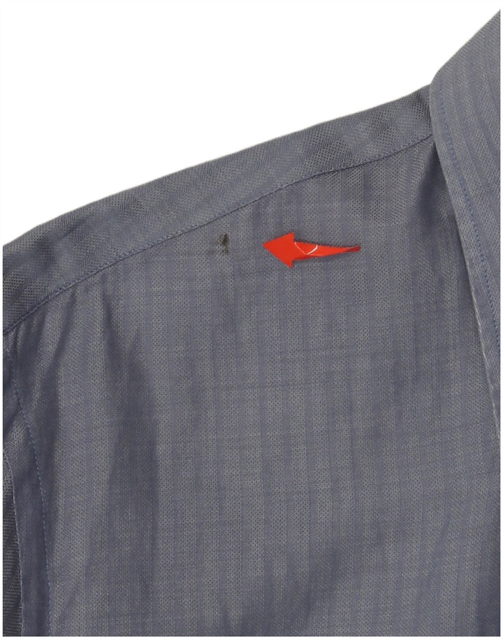 Armani Jeans Ανδρικό Πουκάμισο Μεγάλο Μπλε Ριγέ Βαμβακερό