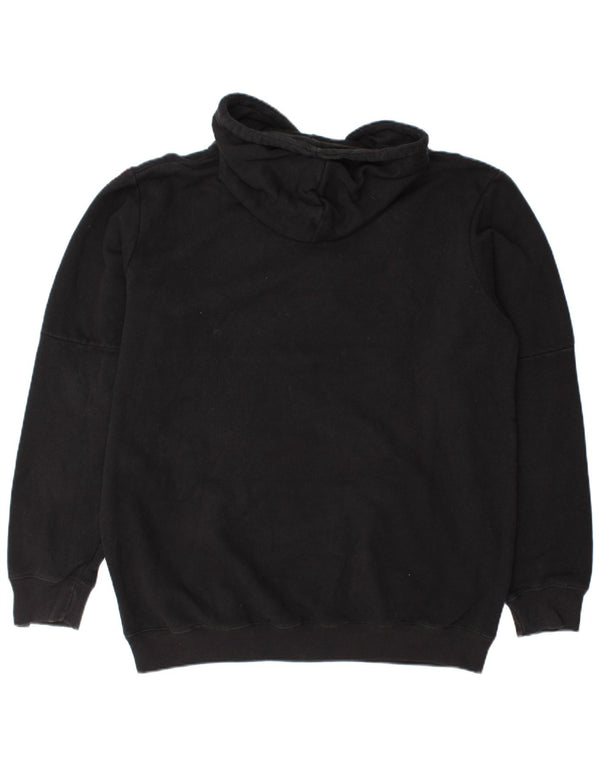 Lotto Mens Graphic Hoodie Jumper 2XL Black Cotton