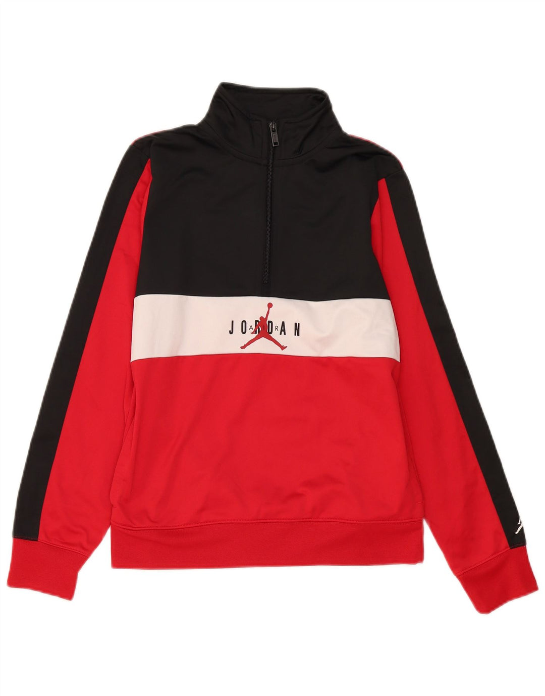 Jordan Boys Graphic Φούτερ Jumper 12-13 Years Large Red Colourblock