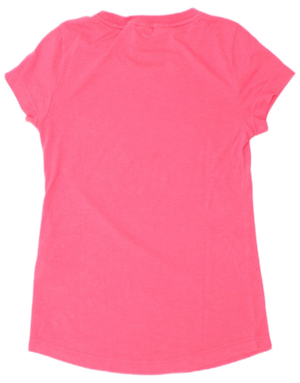 Adidas Graphic T-Shirt Top 9-10 Years Pink Cotton