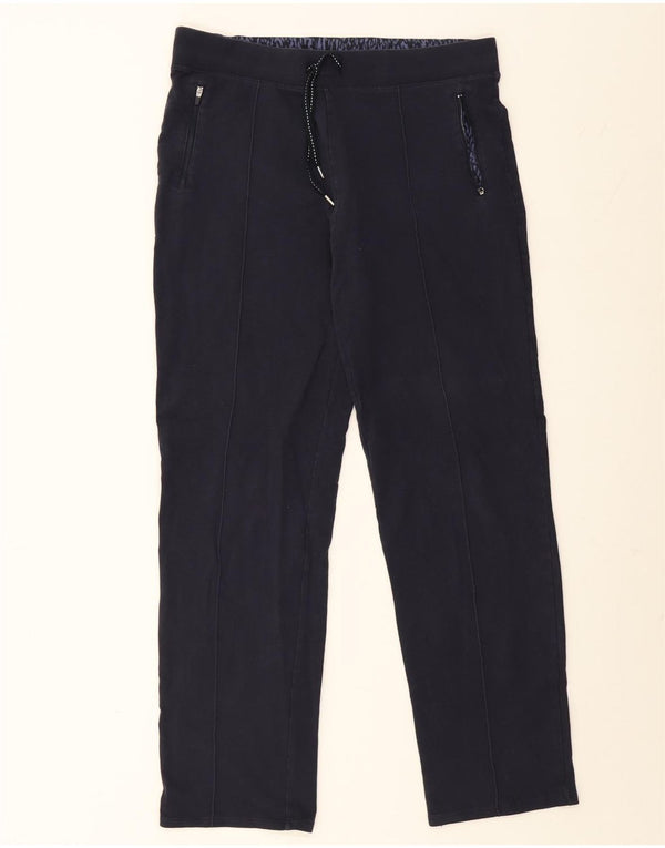 Marks & Spencer Γυναικεία φόρμα παντελόνια UK 14 Large Navy Blue Cotton