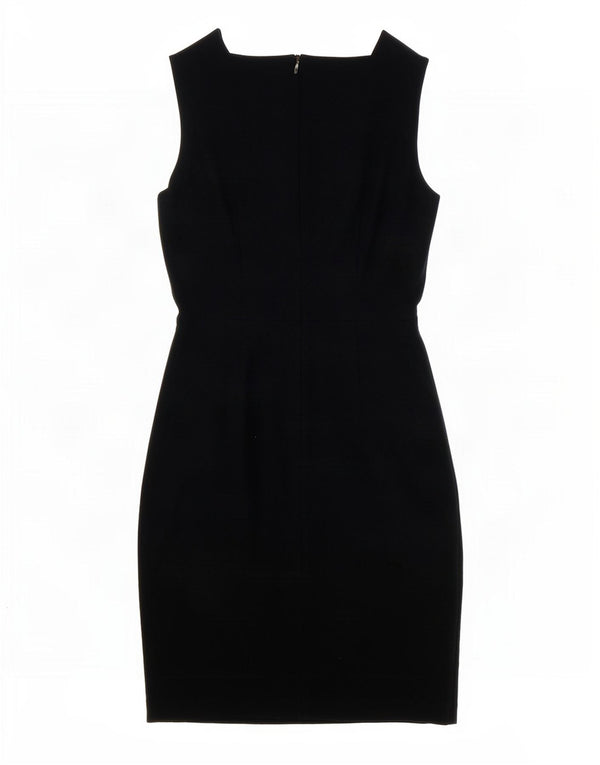 Zara Γυναικείο αμάνικο φόρεμα UK 10 Small Navy Blue Viscose