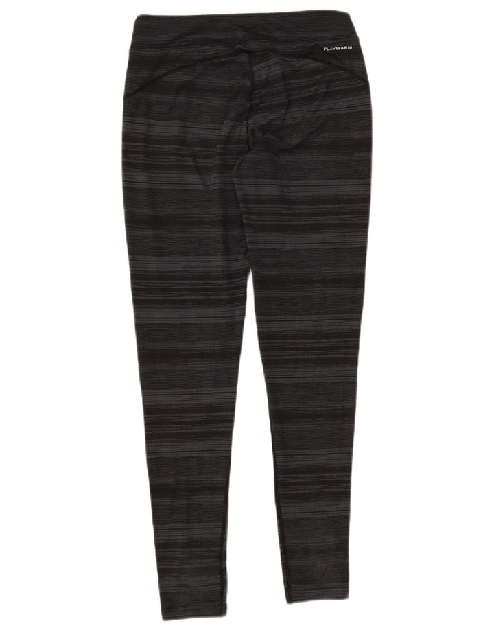 Γυναικείο κολάν REEBOK UK 10 Small Grey Pinstripe Polyester