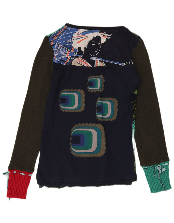 DESIGUAL Γυναικείο τοπ μακρυμάνικο 12 μεσαίου χρώματος λουλουδάτο