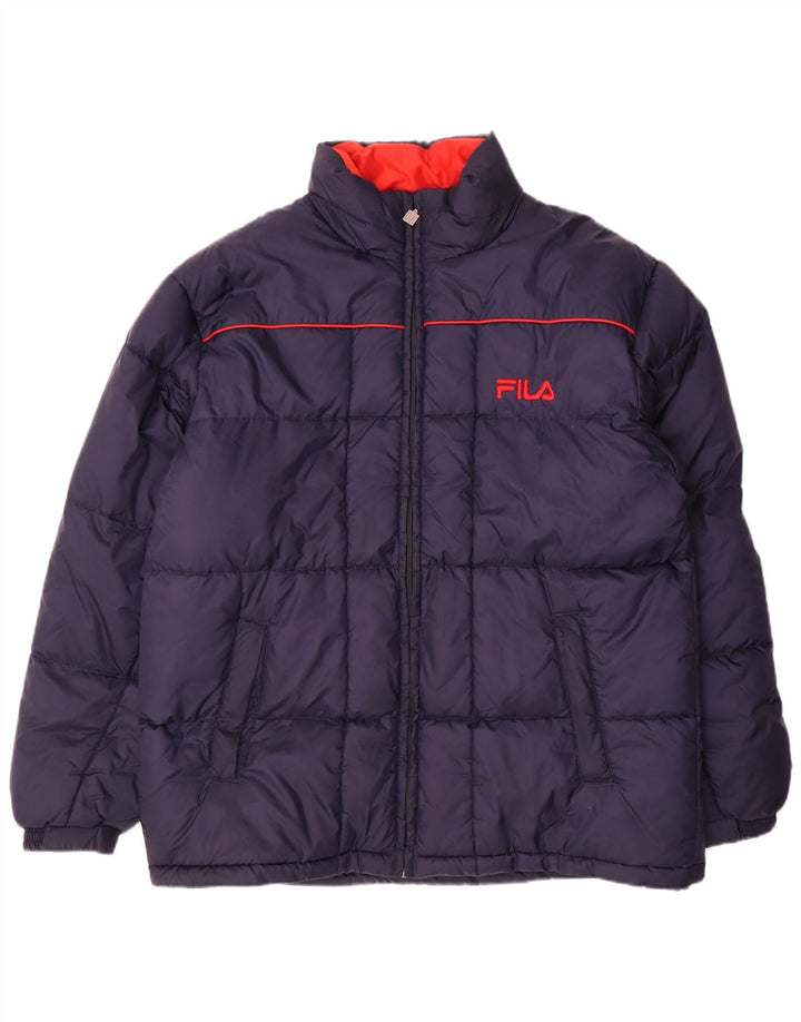 Fila Ανδρικό μπουφάν με επένδυση UK 42 XL Navy Blue Polyamide