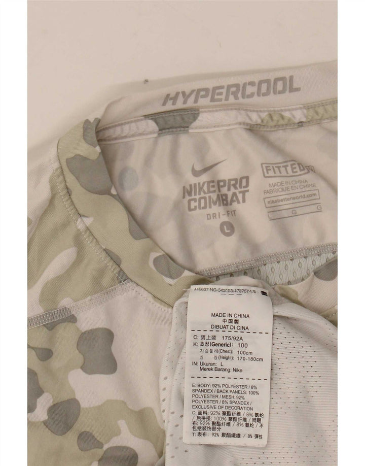 Γραφικό μπλουζάκι Nike ανδρικό Dri Fit Top Large Grey Camouflage Polyester