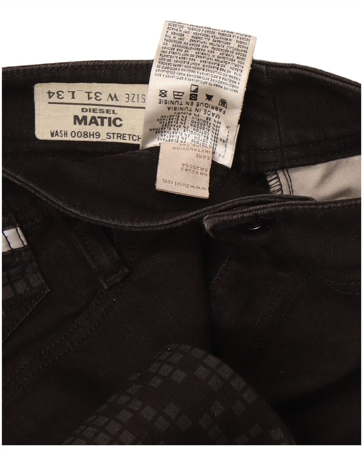 Diesel Γυναικείο Matic Slim Jeans W31 L34 Μαύρο γεωμετρικό βαμβακερό