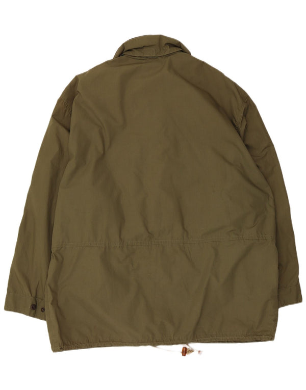 Vintage Ανδρικό Μπουφάν Windbreaker IT 54 2XL Khaki Polyester