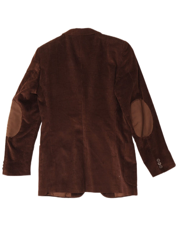 Vintage Ανδρικό σακάκι 2 κουμπιών κοτλέ Blazer UK 36 Small Brown