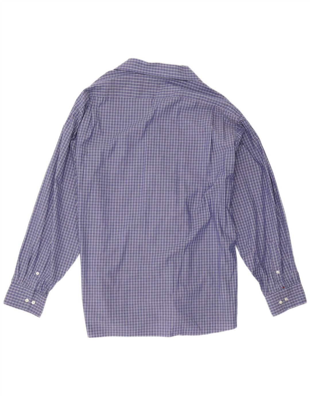 Tommy Hilfiger Ανδρικό πουκάμισο κανονικής εφαρμογής 2XL Blue Check Cotton