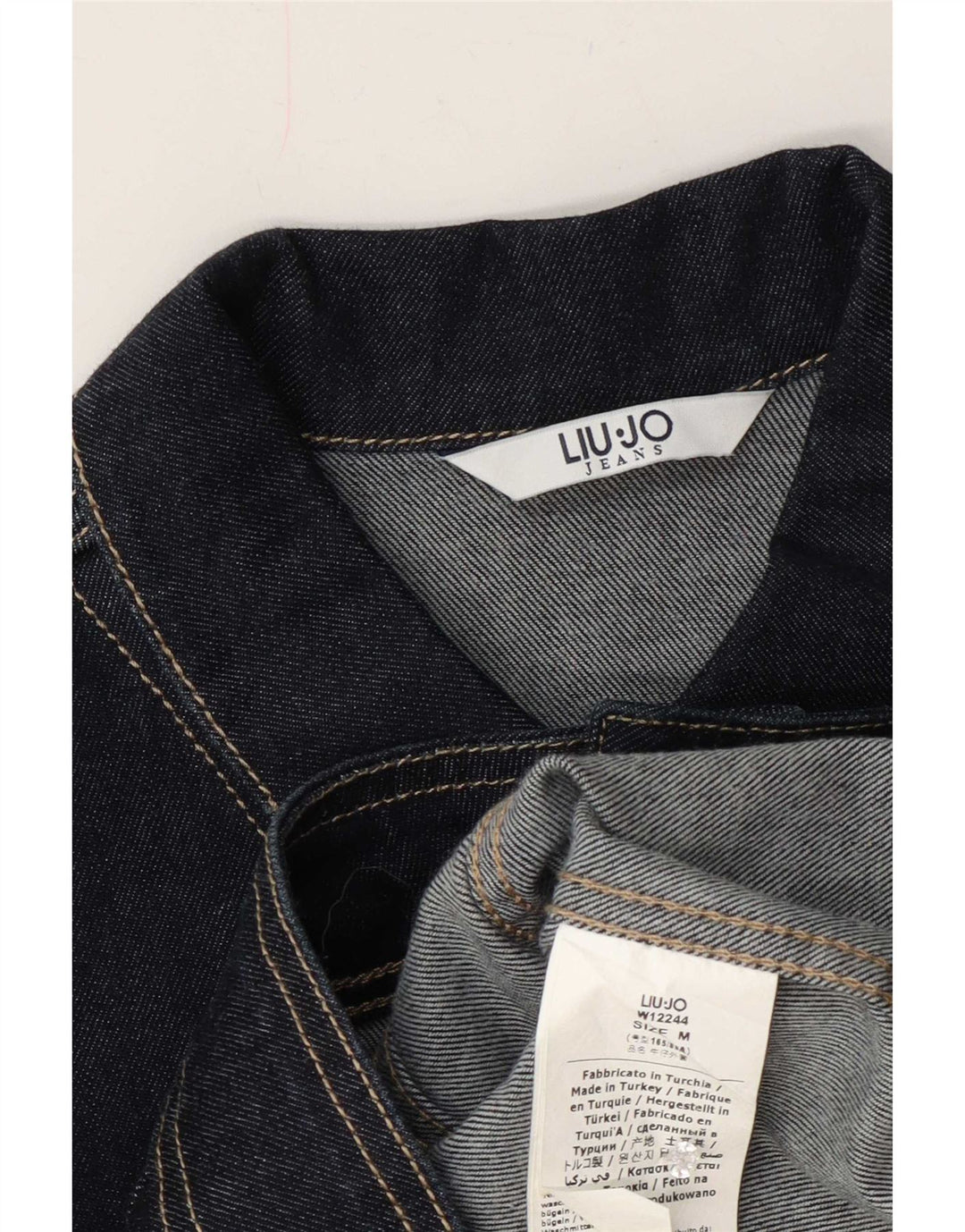 Liu Jo Γυναικείο Τζιν Μπουφάν UK 12 Medium Navy Blue Cotton