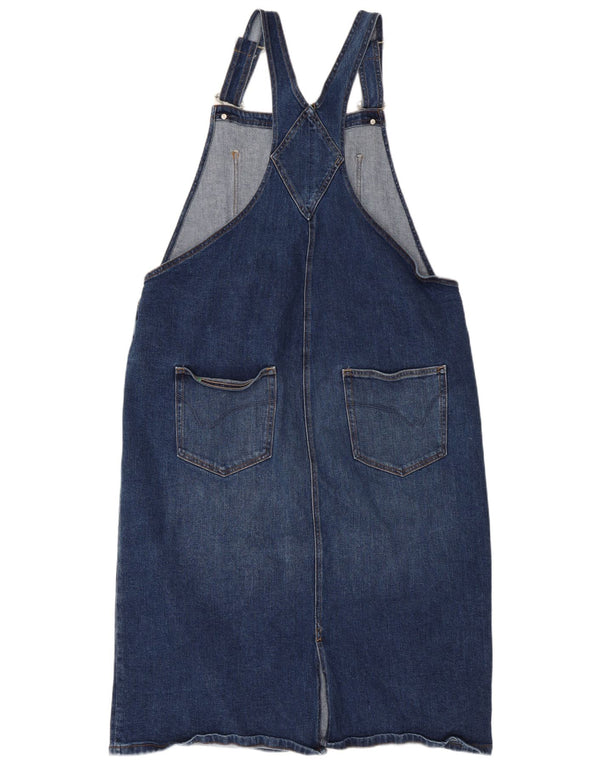 White Stuff Γυναικείο τζιν Dungaree Φόρεμα UK 20 2XL Μπλε βαμβακερό