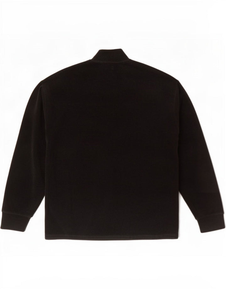 Fila Ανδρικό φερμουάρ Fleece Jumper Μικρό Μαύρο