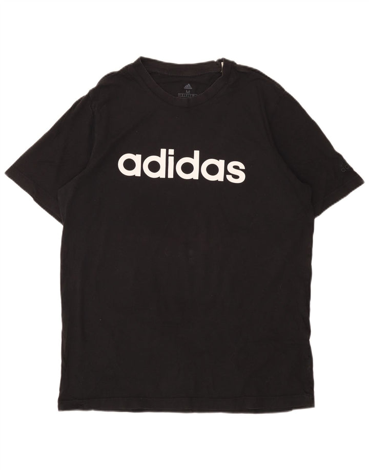 Ανδρικό T-Shirt με κανονικό γραφικό Adidas Top Medium Μαύρο