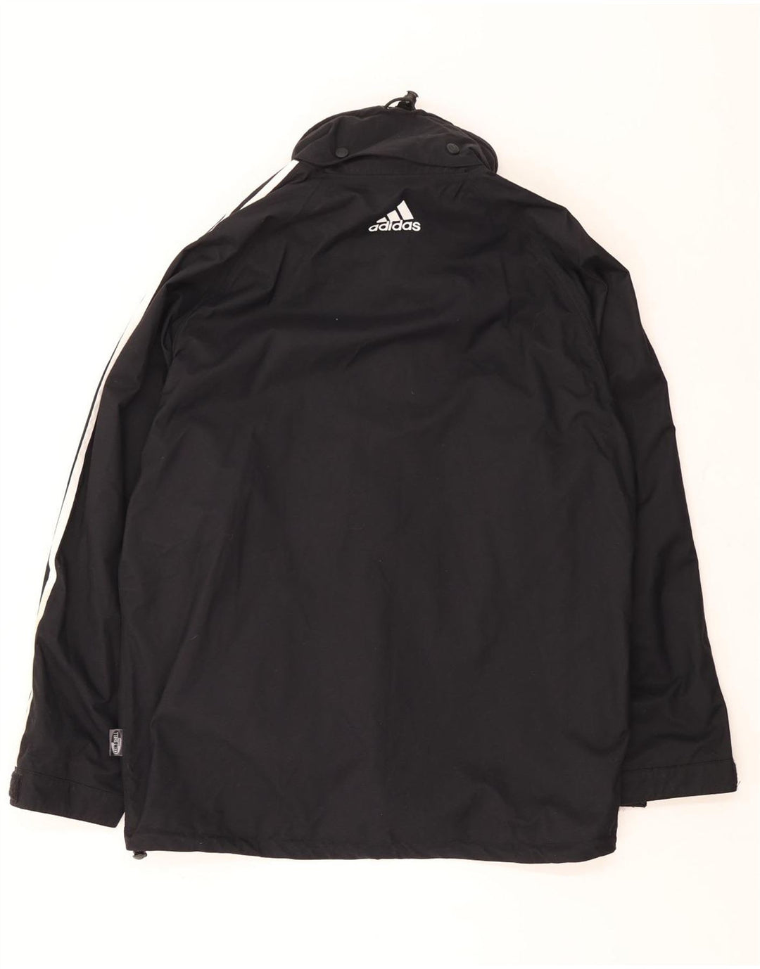 Ανδρικό μπουφάν βροχής με κουκούλα Adidas UK 44/46 μεγάλο μαύρο πολυαμίδιο
