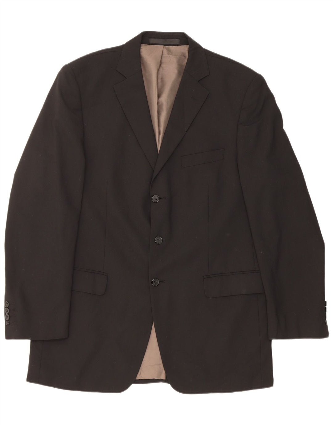 Marks & Spencer Ανδρικό μπουφάν blazer UK 42 μεγάλο μαύρο πολυεστέρα