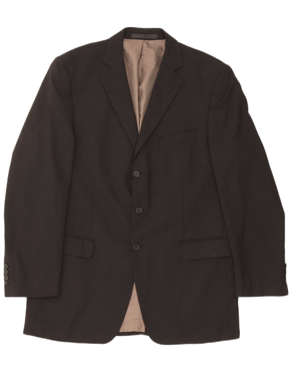 Marks & Spencer Ανδρικό μπουφάν blazer UK 42 μεγάλο μαύρο πολυεστέρα