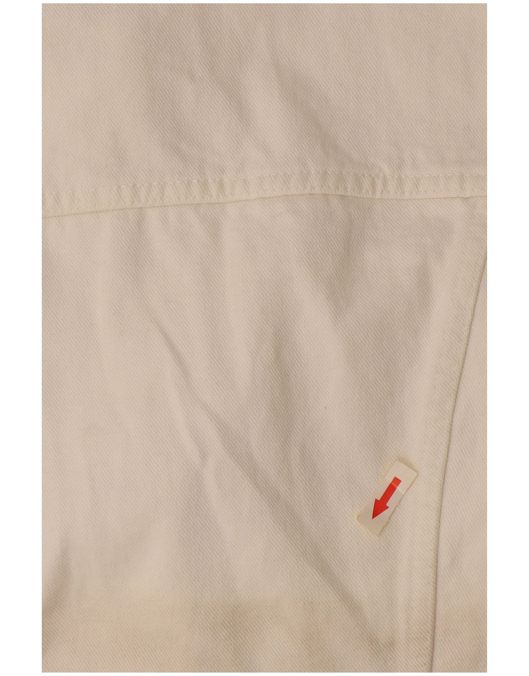 Indian Motocycle Γυναικείο τζιν μπουφάν UK 14 μεγάλο λευκό βαμβακερό